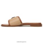 σανδάλια | Lilia slide πέδιλο H4LTB547 Naturalizer γυναίκες σκούρο μπεζ συνθετικό - Image 3