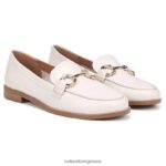 loafers | stevie loafer H4LTB261 Naturalizer γυναίκες σατέν μαργαριτάρι μπεζ δέρμα
