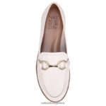 loafers | stevie loafer H4LTB261 Naturalizer γυναίκες σατέν μαργαριτάρι μπεζ δέρμα - Image 4