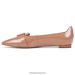 loafers | 27 επεξεργασία miller flat H4LTB386 Naturalizer γυναίκες λουστρίνι σε καφέ φουντουκιού - Image 3