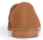 loafers | 27 επεξεργασία sevyn loafer H4LTB199 Naturalizer γυναίκες χρυσό σουέτ καραμέλας - Image 6